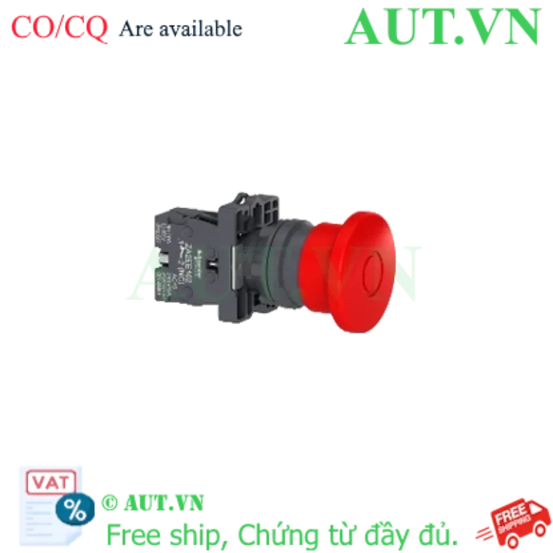 Ảnh của Nút Dừng Khẩn Cấp Schneider XA2ES542 | Phi 22mm, Đầu Nấm 40mm, 1NC - Chính Hãng AUT VN