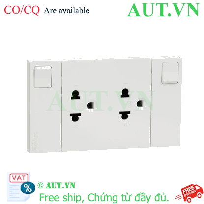 Ảnh của Ổ cắm đôi 3 chấu Schneider M3T_SIS_WE
