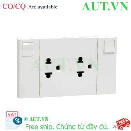 Ảnh của Ổ cắm đôi 3 chấu Schneider M3T_SIS_WE