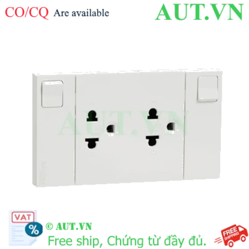 Ảnh của Ổ cắm đôi 3 chấu Schneider M3T_SIS_WE