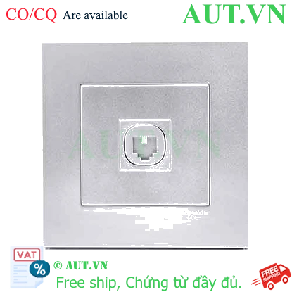 Ảnh của Ổ cắm điện thoại đơn Schneider KB31TS_AS