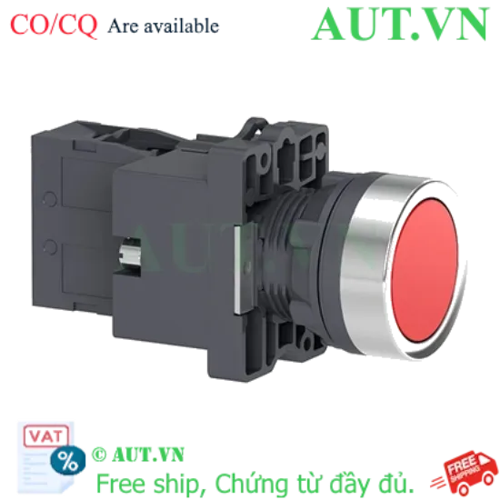 Ảnh của Nút Nhấn Schneider XA2EW34B2 - Đỏ, Có Đèn 24V, 22mm, 1NC Nhấn Nhả Chính Hãng