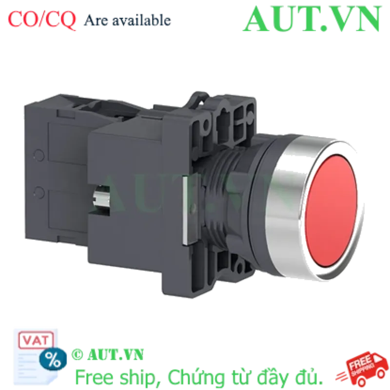 Ảnh của Nút Nhấn Schneider XA2EW34B2 - Đèn Đỏ 24V, 1NC Nhấn Nhả, Ø22mm