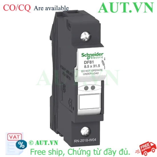 Ảnh của Đế Cầu Chì Schneider DF81 1P 25A 400VAC - Chuẩn 8.5x32mm, Gắn Ray DIN, Chính Hãng AUT VN
