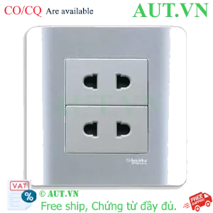 Ảnh của Ổ cắm đôi 2 chấu 10A Schneider E84426U2_SA_G19