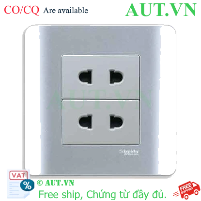 Ảnh của Ổ cắm đôi 2 chấu 10A Schneider E84426U2_SA_G19