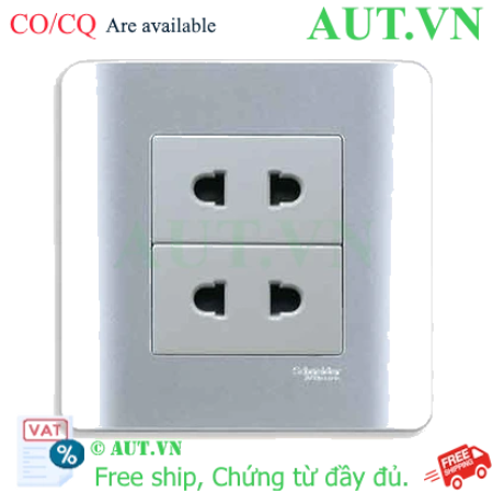 Ảnh của Ổ cắm đôi 2 chấu 10A Schneider E84426U2_SA_G19