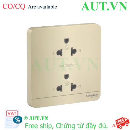 Ảnh của Ổ cắm đôi ba chấu 16A Schneider E83426UES2_WG_G19