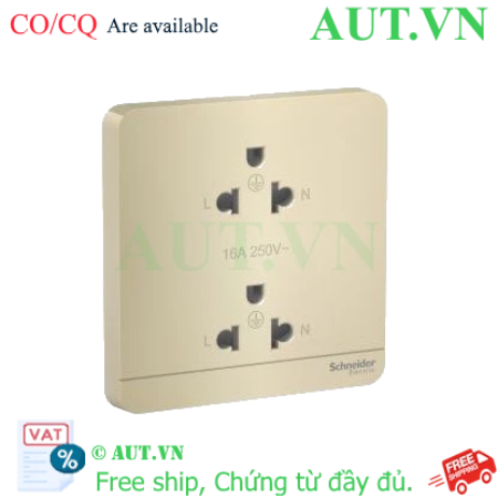 Ảnh của Ổ cắm đôi ba chấu 16A Schneider E83426UES2_WG_G19