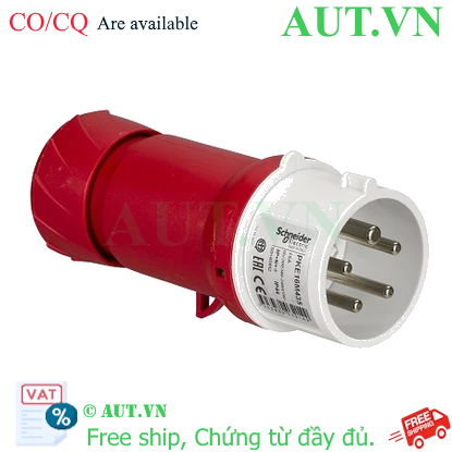 Ảnh của Phích cắm di động Schneider PKE16M435, 16A, 4P+E, 400V