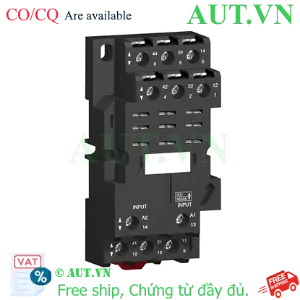 Ảnh của Đế Relay Schneider RPZF3 - 11 Chân Dẹt, 16A, Lắp Thanh Ray DIN | AUT VN