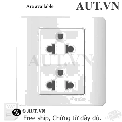 Ảnh của Ổ cắm đôi 3 chấu 16A Schneider E84426UES2_WE_G19