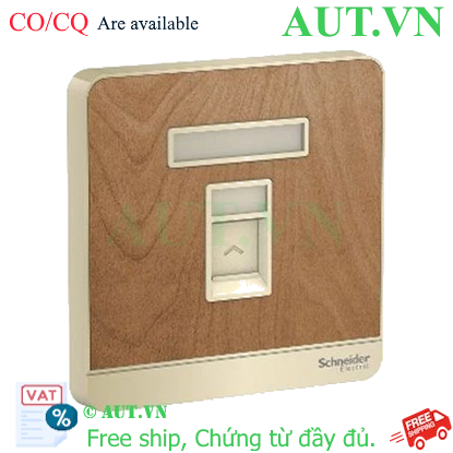 Ảnh của Ổ cắm điện thoại đơn Schneider E8331RJS4_WD_G19