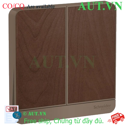 Ảnh của Công tắc đôi 1 chiều có đèn Schneider E8332L1LED_WD_G19