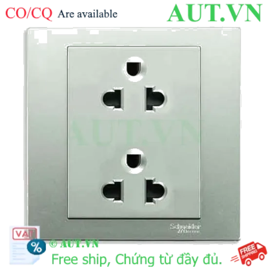 Ảnh của Ổ cắm đôi 3 chấu 16A Schneider KB426UES2_AS_G19