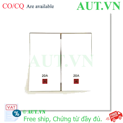 Ảnh của Công tắc đôi 2 cực 20A Schneider KB32D20NE_WE_G19