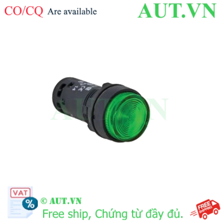 Ảnh của Nút nhấn nhả có đèn Schneider XB7NW33B1, 22mm, Xanh lá 24V