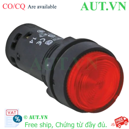 Ảnh của Nút nhấn nhả Schneider XB7NW34B1, 22mm, Đèn đỏ 24V