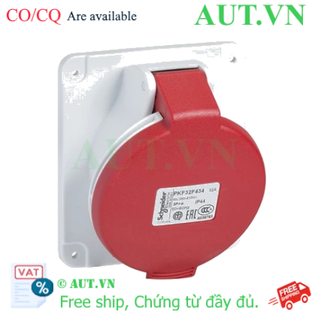 Ảnh của Ổ cắm âm Schneider PKF32F434, 32A, 3P+E, 400V
