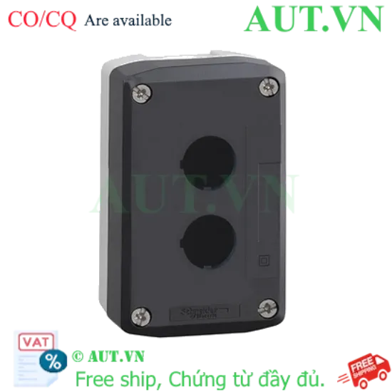 Ảnh của Hộp Nút Nhấn Schneider XALD02 - 2 Lỗ Ø22mm, Nhựa Polycarbonate, Chống Nước IP65 | AUT VN