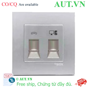 Ảnh của Ổ cắm mạng + điện thoại KB32TS_RJ5E_AS