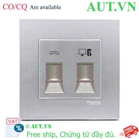 Ảnh của Ổ cắm mạng + điện thoại KB32TS_RJ5E_AS