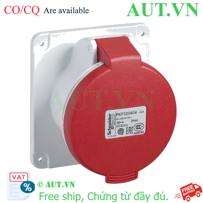 Ảnh của Ổ cắm âm Schneider PKF32G435, 32A, 4P+E, 400V