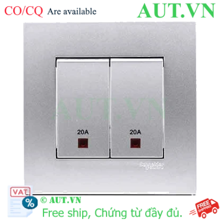Ảnh của Công tắc đôi 2 cực 20A Schneider KB32D20NE_AS_G19