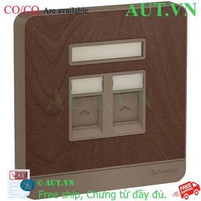 Ảnh của Ổ cắm điện thoại đôi Schneider E8332RJS4_WD_G19