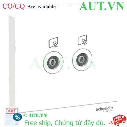 Ảnh của Ổ cắm tivi đôi Schneider E8332TV_WE_G19