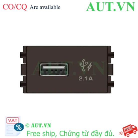 Ảnh của Ổ sạc USB 2.1A đơn size S 8431USB_BZ