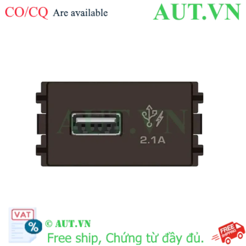 Ảnh của Ổ sạc USB 2.1A đơn size S 8431USB_BZ