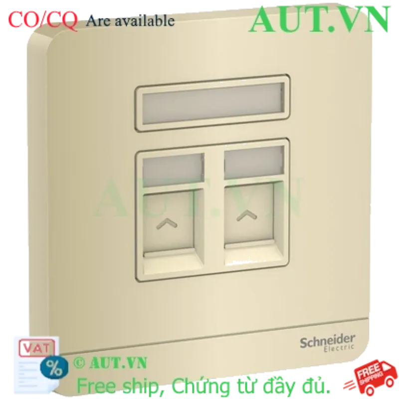 Ảnh của Ổ cắm mạng cat5e đôi Schneider E8332RJS5_WG_G19
