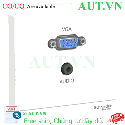Ảnh của Ổ cắm VGA & mini audio Schneider E8332HD15PH_WE_G19