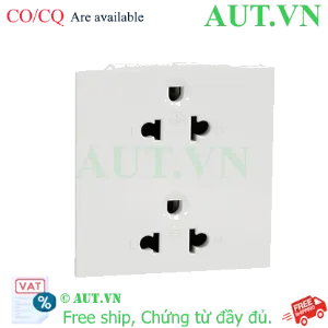 Ảnh của Ổ cắm đôi 3 chấu 16A size E Schneider M3T426UST2_WE