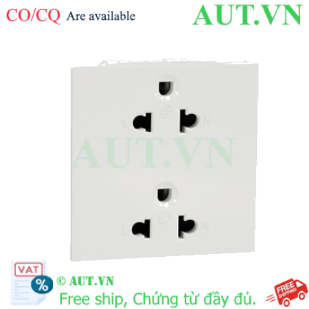 Ảnh của Ổ cắm đôi 3 chấu 16A size E Schneider M3T426UST2_WE