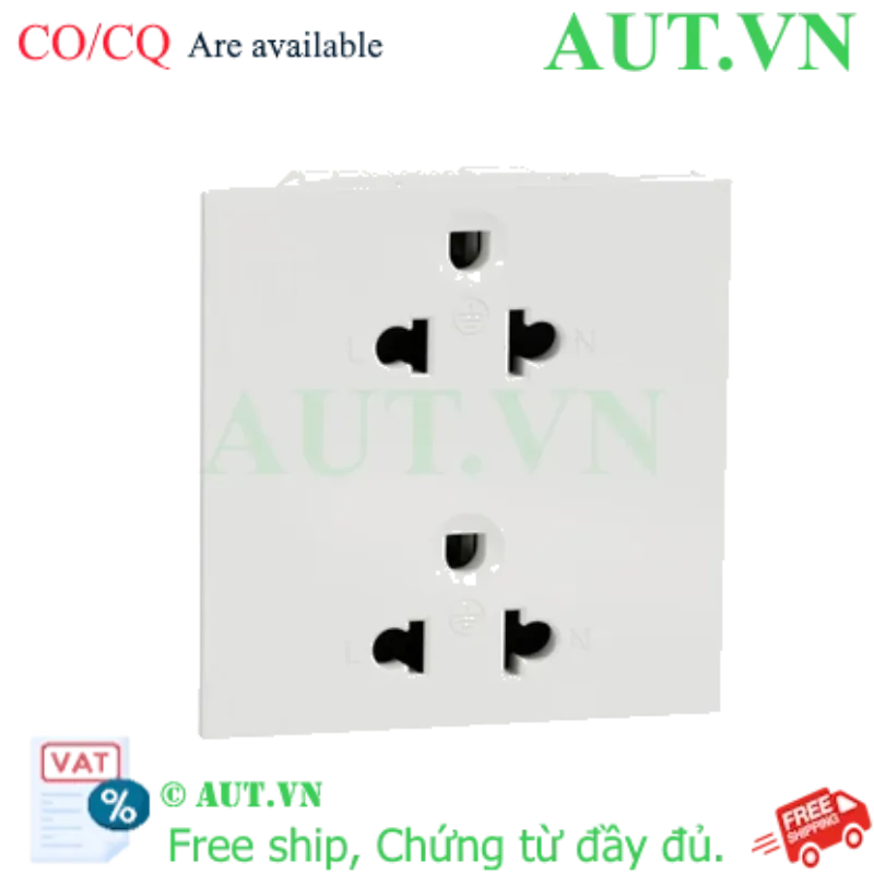Ảnh của Ổ cắm đôi 3 chấu 16A size E Schneider M3T426UST2_WE