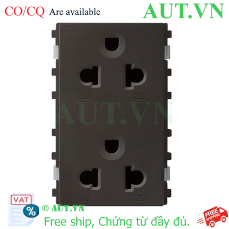 Ảnh của Ổ cắm đôi 3 chấu Schneider 84426LUES2_BZ_G19