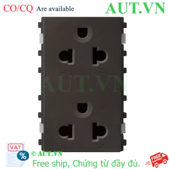 Ảnh của Ổ cắm đôi 3 chấu Schneider 84426LUES2_BZ_G19