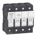 Ảnh của Đế Cầu Chì Schneider DF103N 3P+N 32A - Chuẩn 10x38mm, Lắp Ray DIN | AUT VN