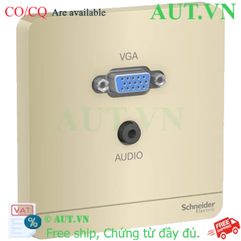 Ảnh của Ổ cắm VGA & mini audio Schneider E8332HD15PH_WG_G19