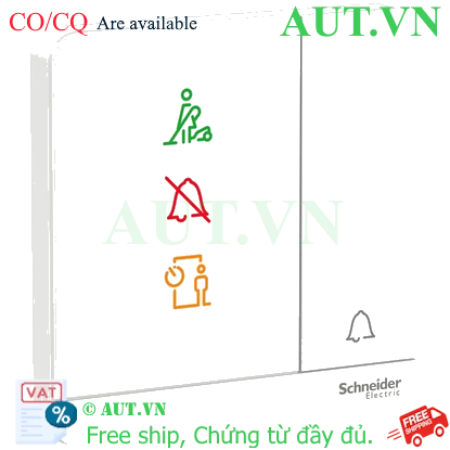 Ảnh của Công tắc chuông không làm phiền, xin dọn phòng, vui lòng chờ Schneider E8331BPDMW_WE_G19