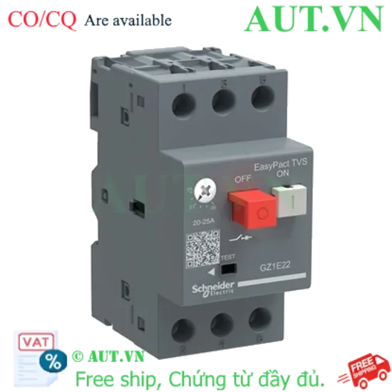 Ảnh của CB Bảo Vệ Motor Schneider GZ1E04 (0.63-1.0A) - Chống Quá Tải, Ngắn Mạch, Chuẩn IEC | AUT VN