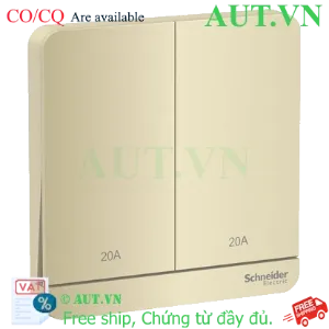 Ảnh của Công tắc đôi 2 cực 20A Schneider E8332D20N_WG_G19