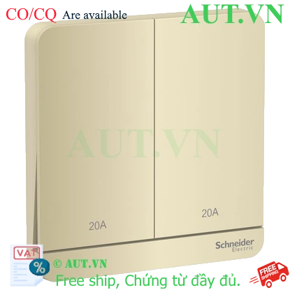 Ảnh của Công tắc đôi 2 cực 20A Schneider E8332D20N_WG_G19