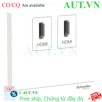 Ảnh của Ổ cắm HDMI đôi Schneider E8332HDHD_WE_G19