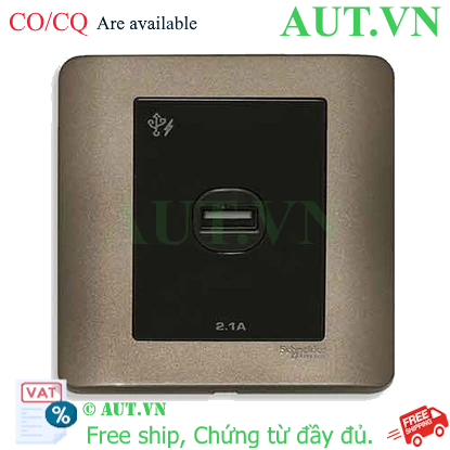 Ảnh của Ổ sạc USB đơn 2.1A Schneider E8431USB_SZ_G19