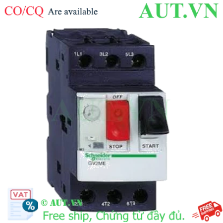 Ảnh của CB bảo vệ động cơ Schneider GV2ME01 (0.1-0.16A) | Chính hãng AUT VN