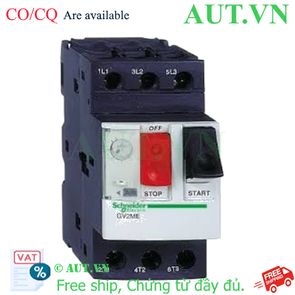 Ảnh của CB bảo vệ động cơ Schneider GV2ME02 (0.16-0.25A) 0.06kW