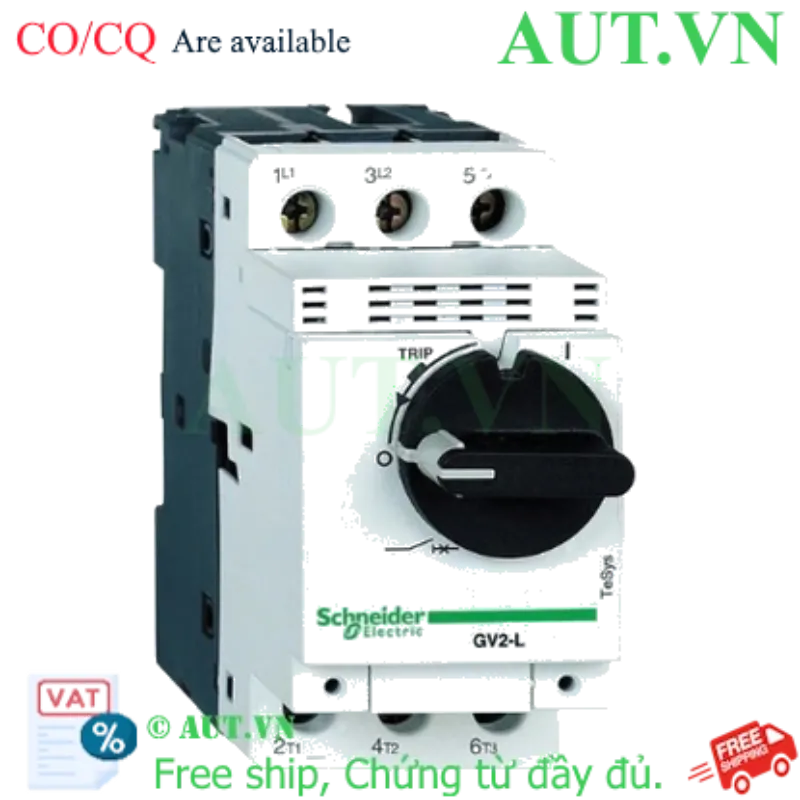 Ảnh của CB Bảo Vệ Động Cơ Schneider GV2L05 1A (0.25kW) - Chống Quá Tải & Ngắn Mạch - AUT VN